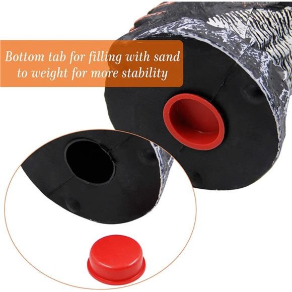 2 Pack Fake Horned Owl Bird Scarecrow Decoy, Plastic Owl Bird Deterrents - Picture 3 of 7